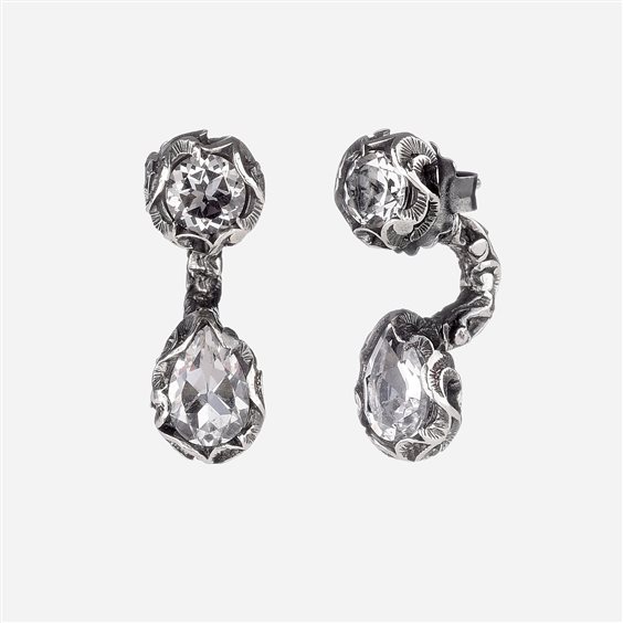 Earrings Maria e Luisa Jewels Woman in Silver Cristallo OA0209/V1 - OA0209/V1